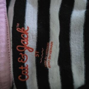 Cat &  Jack long sleeve striped top girls size 5